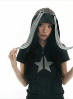 Y2K Bunny Hood Top OL2340