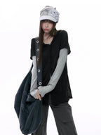 Hooded Puff Sleeve Shirt oliviroa オリヴィオラ