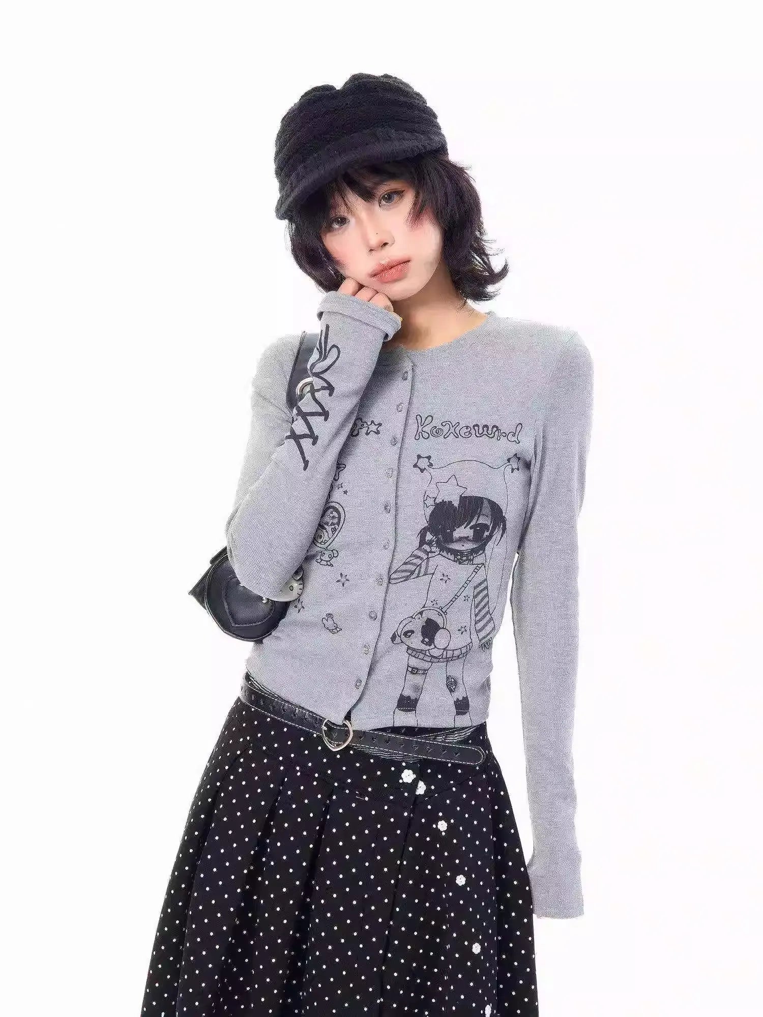 Slim Fit Cropped Top   oliviroa オリヴィオラ