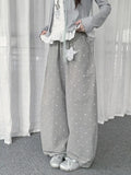 Polka Dot Star Crescent Cargo Pants oliviroa オリヴィオラ