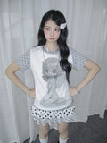 Polka Dot Angel Layered Tee OL2390