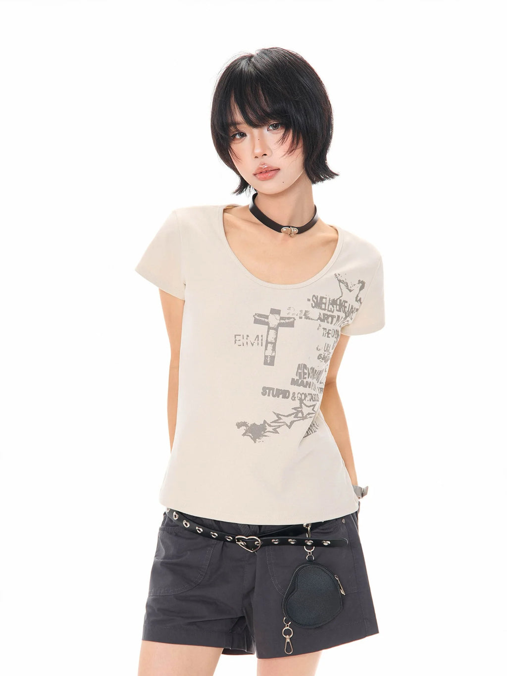 Vintage Letter Print T Shirt OL2339