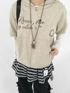 Vintage Logo Hooded Cardigan oliviroa オリヴィオラ
