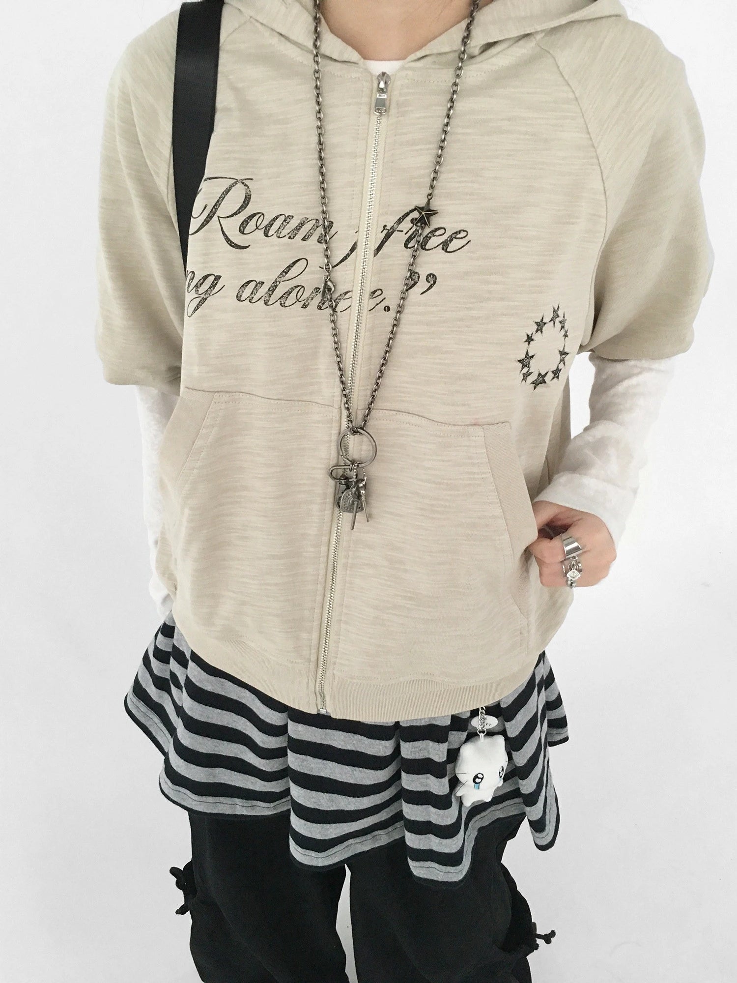 Vintage Logo Hooded Cardigan oliviroa オリヴィオラ
