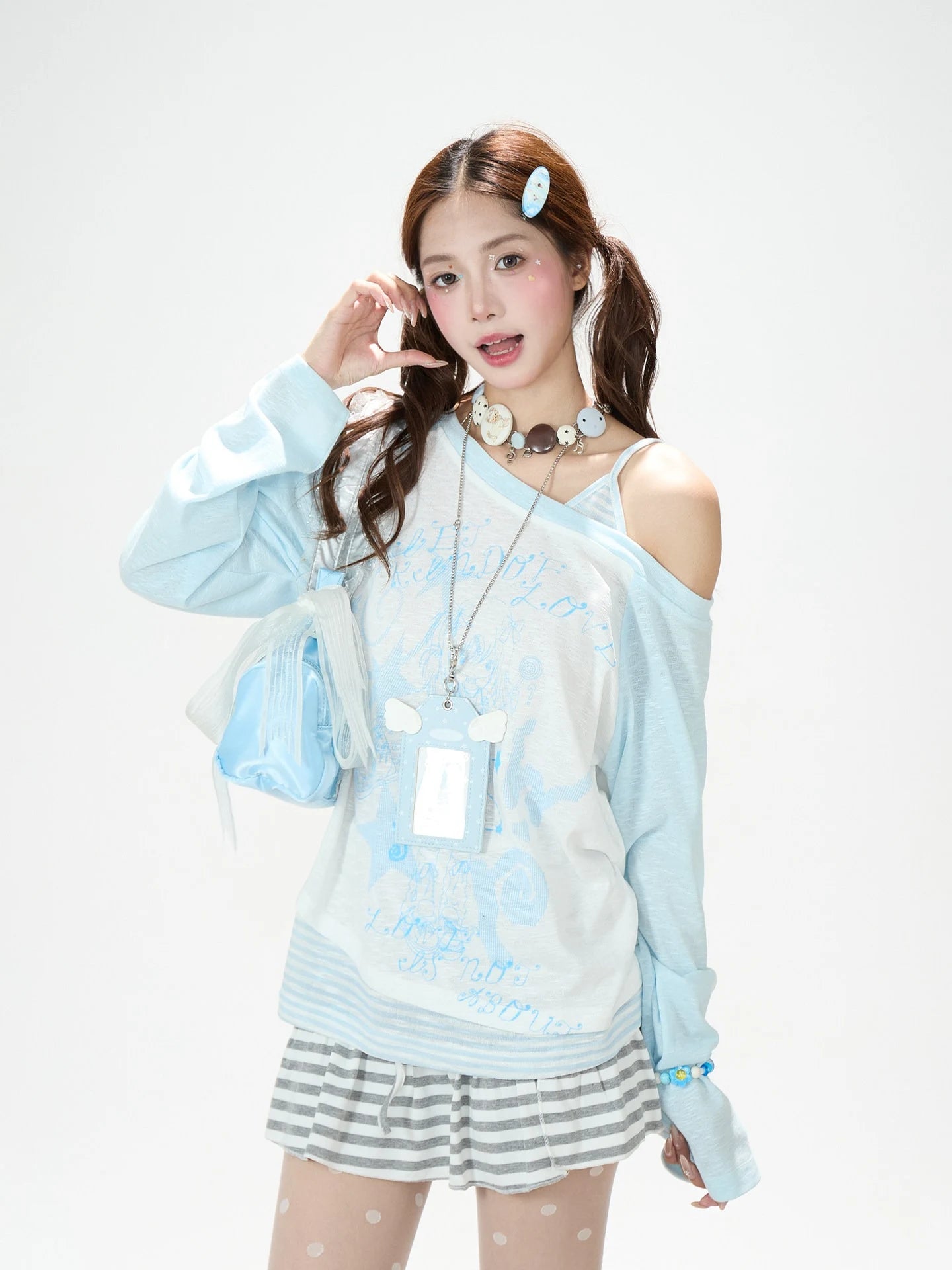 Soft Layer One Shoulder T-Shirt OL2365