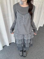 Ruffle Layered Top Set oliviroa オリヴィオラ
