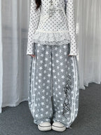 Allover Star Stripe Barrel Sweatpants oliviroa オリヴィオラ