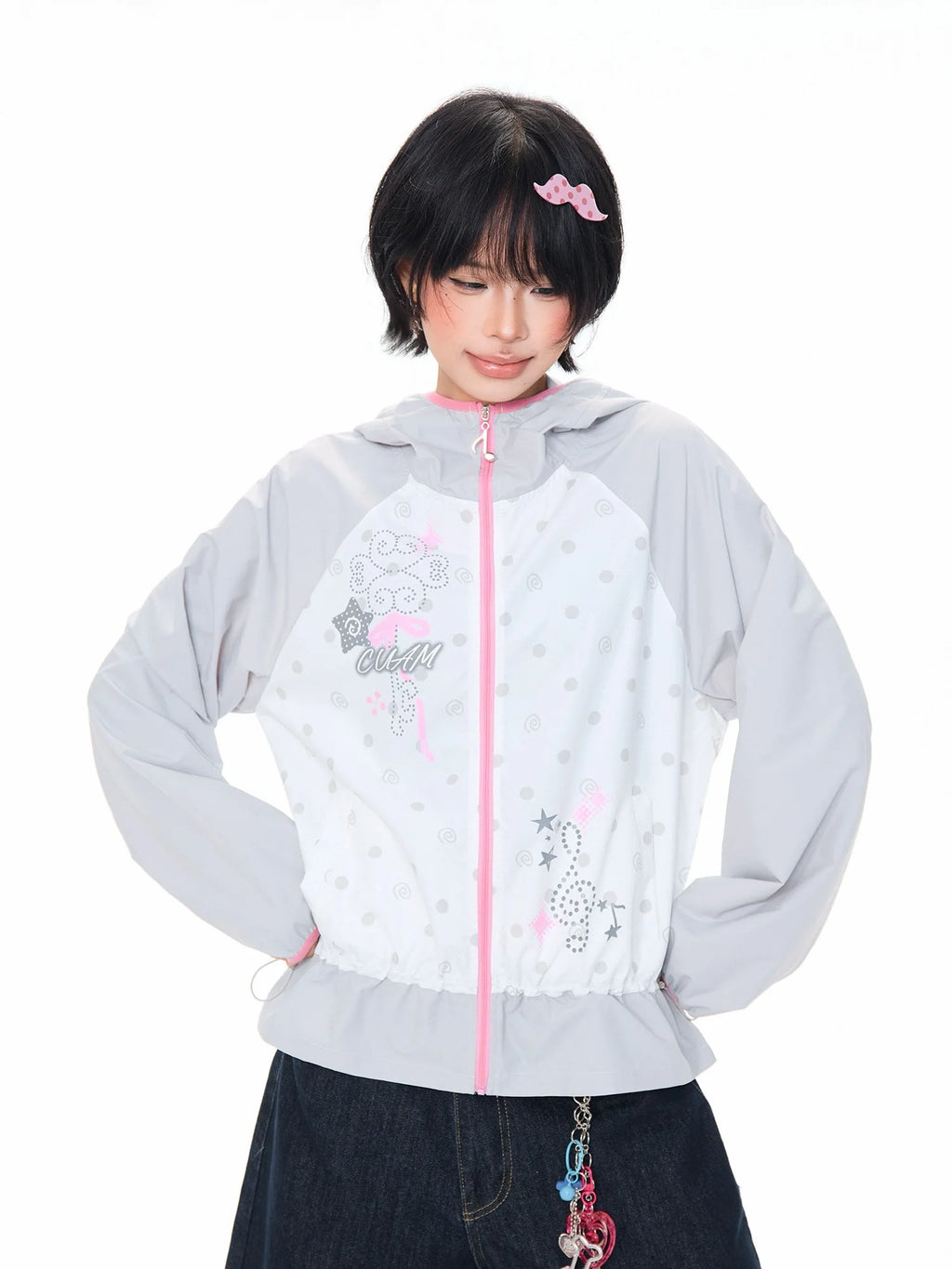 Melody Dot Hooded Jacket oliviroa オリヴィオラ