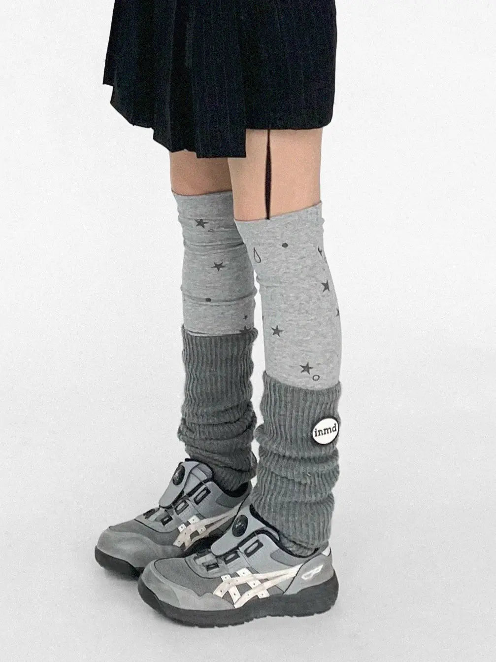 Star Drop Knit Leg Warmers OLA025