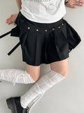 Star Stud Pleated Skirt oliviroa オリヴィオラ
