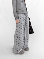 Star Fragment Wide Leg Sweatpants oliviroa オリヴィオラ