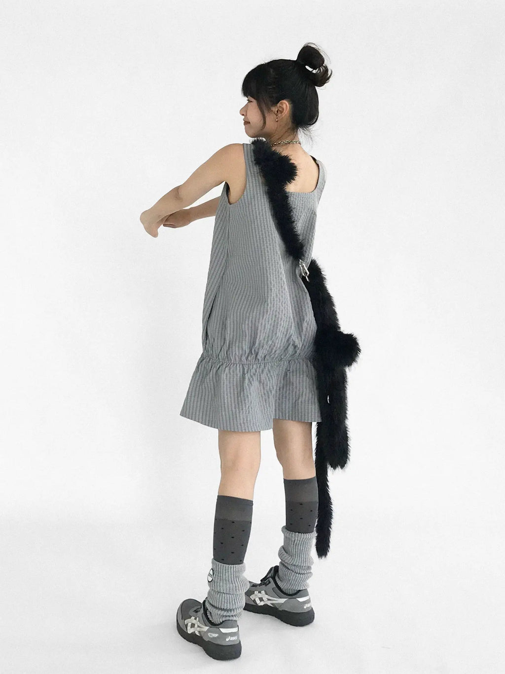 Ruffle Square Neck Dress oliviroa オリヴィオラ