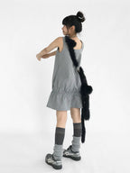 Ruffle Square Neck Dress oliviroa オリヴィオラ