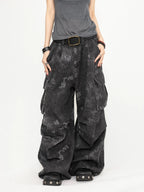 ヘビ柄カモカーゴパンツ