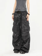 ヘビ柄カモカーゴパンツ