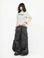 ヘビ柄カモカーゴパンツ