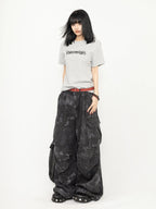 ヘビ柄カモカーゴパンツ