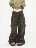 ヘビ柄カモカーゴパンツ