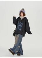 レトロムードのVネックフーディ    OL1892