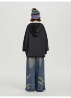 レトロムードのVネックフーディ    OL1892