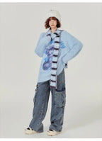 フェイクファータッチキャットニット    OL1896