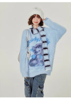 フェイクファータッチキャットニット    OL1896