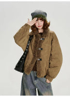 レトロムードのスエードボアジャケット    OL1899