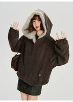 ボアキルティングフードジャケット    OL1901