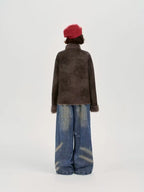 フェイクスエードボアジャケット    OL1904