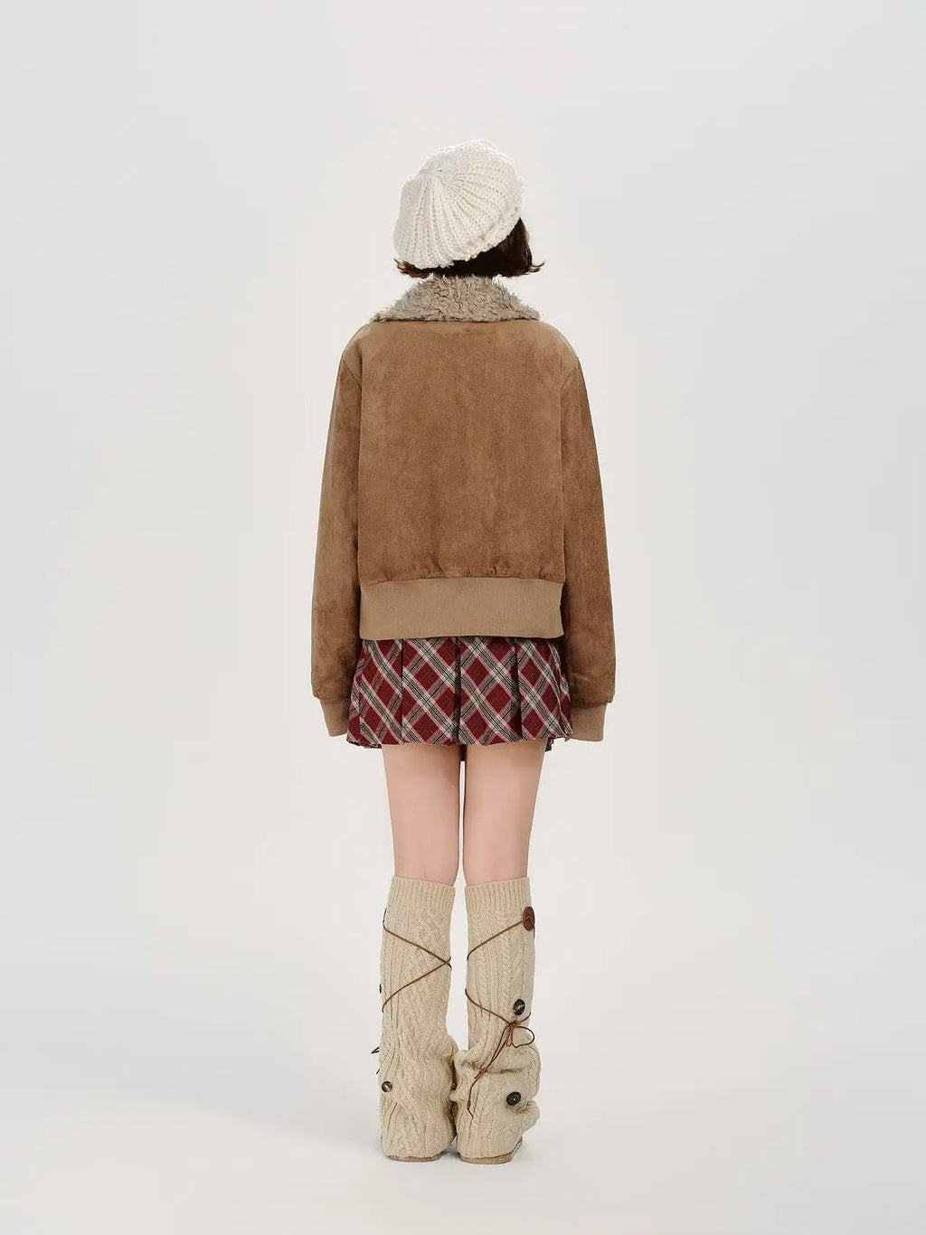 Faux Fur Collar Jacket    OL1906