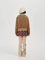 Faux Fur Collar Jacket    OL1906