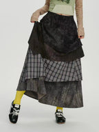 チェックティアードスカート    OL1907