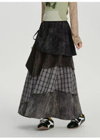 チェックティアードスカート    OL1907