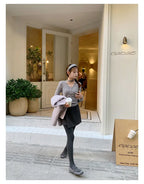 Relaxed Halter V-Neck Knit    OL1921