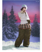 Leopard Accent Ribbed Top    OL1922