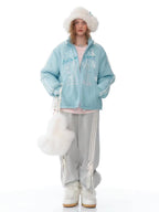 Warm Blue Padded Jacket    OL1924