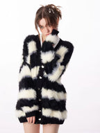 Soft Border Knit Cardigan    OL1927