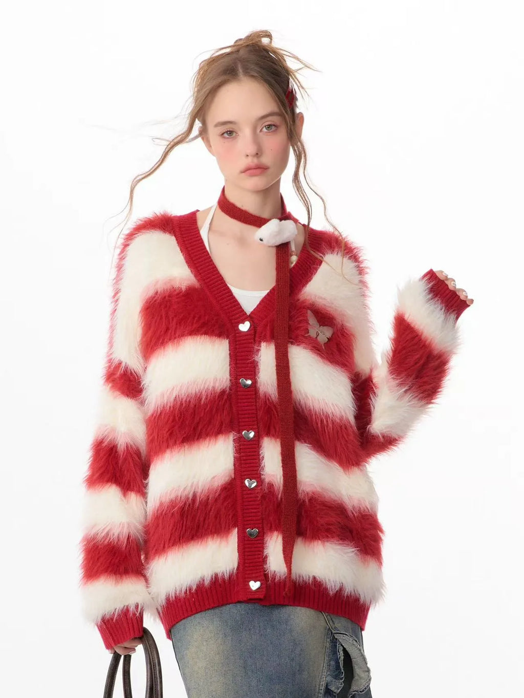 Soft Border Knit Cardigan    OL1927