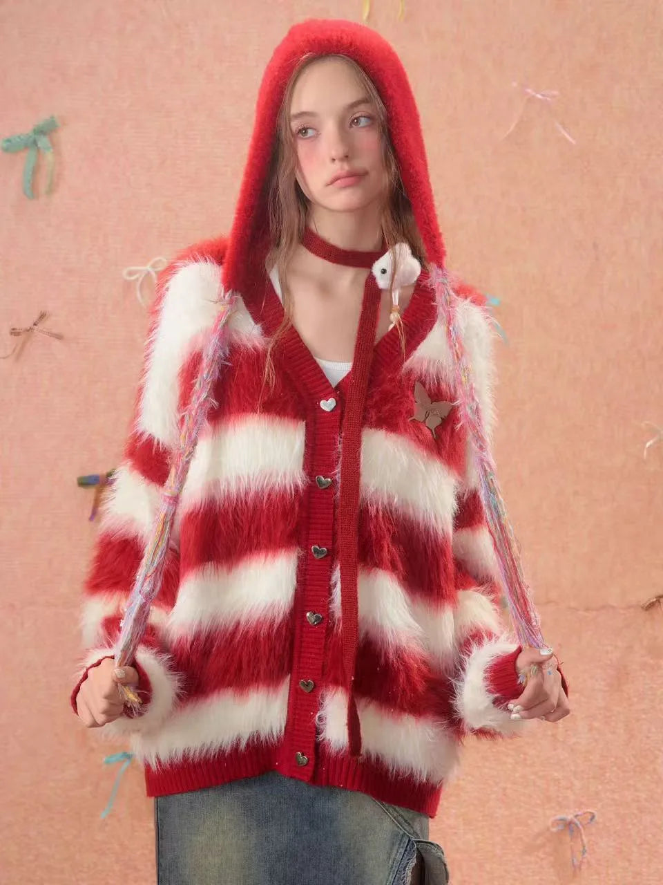 Soft Border Knit Cardigan    OL1927