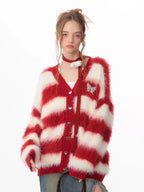 Soft Border Knit Cardigan    OL1927