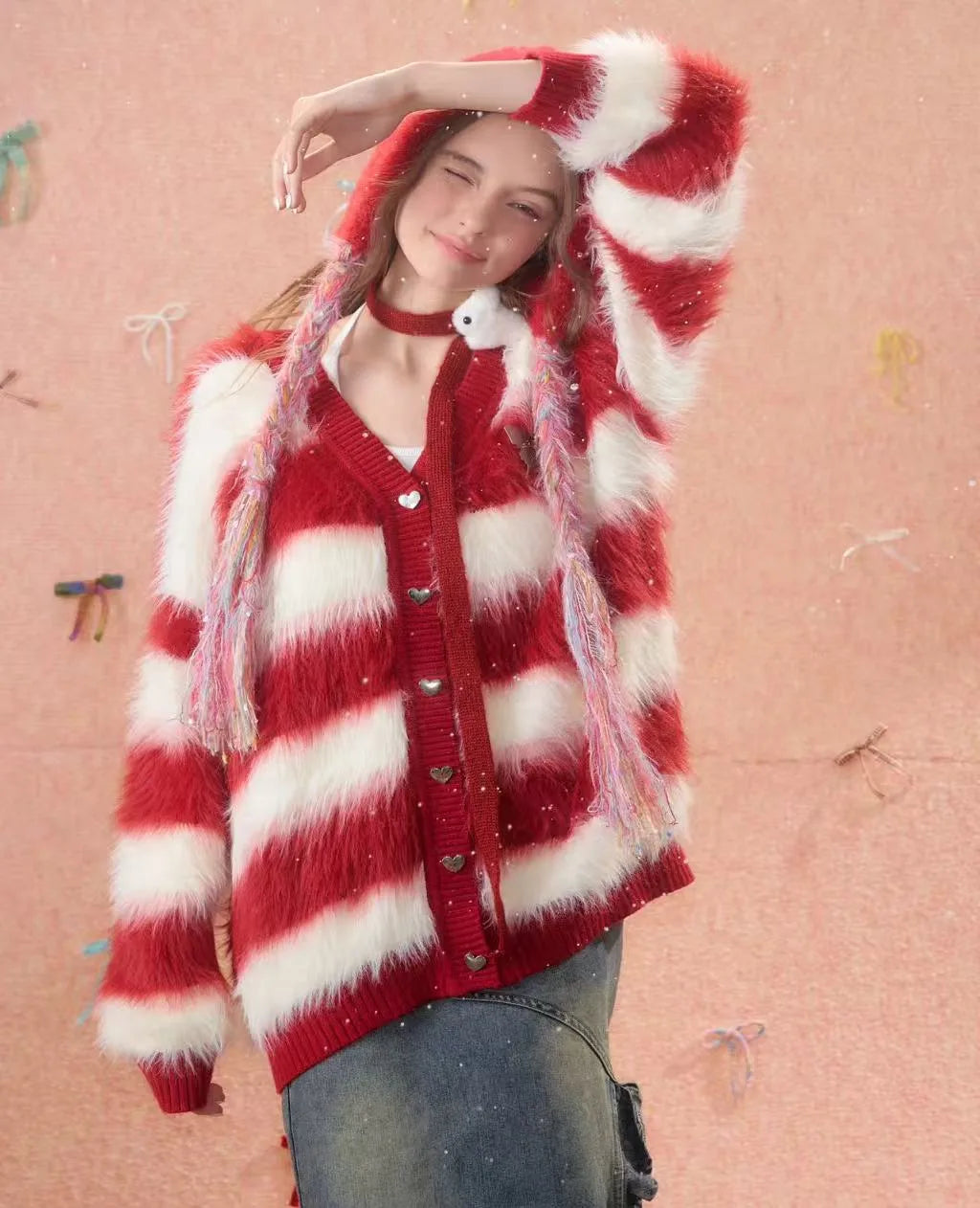 Soft Border Knit Cardigan    OL1927