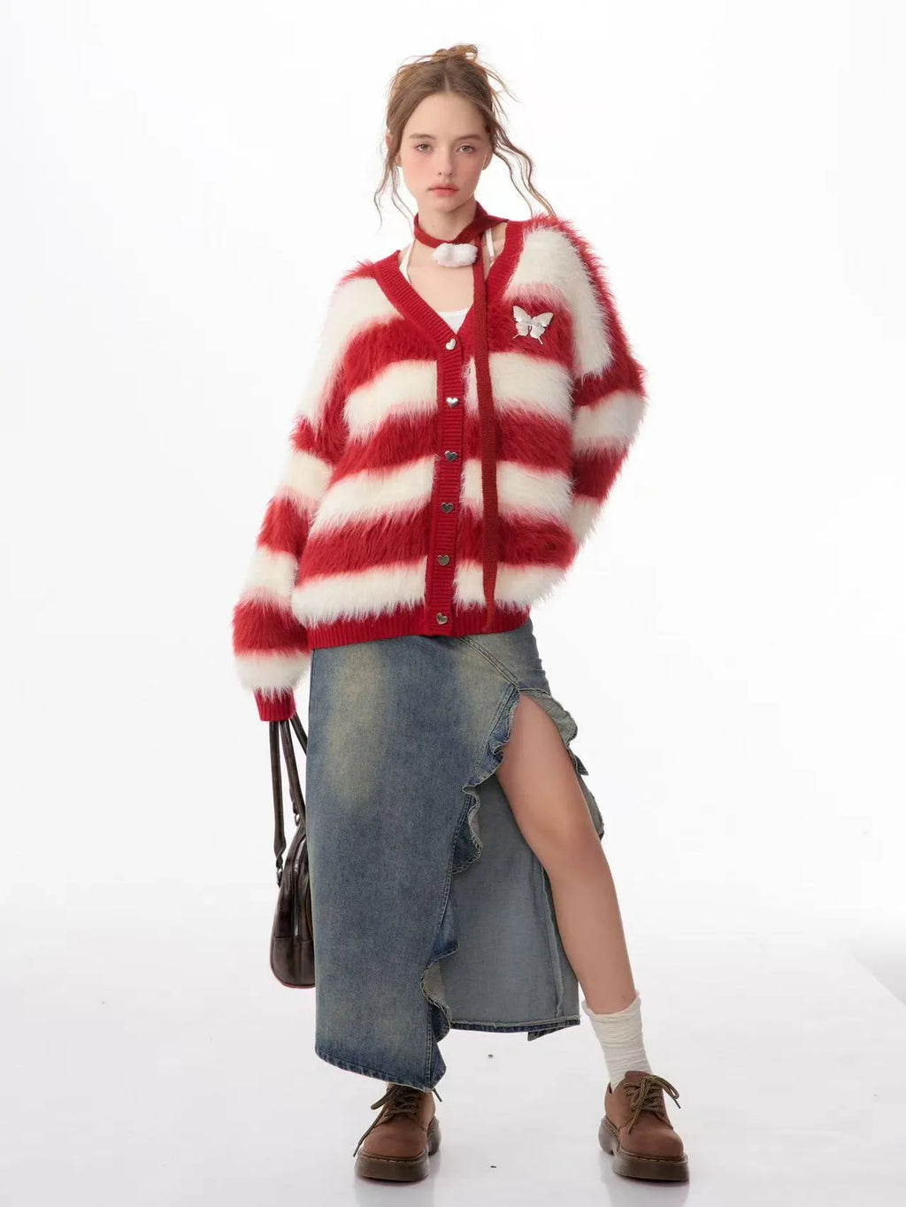 Soft Border Knit Cardigan    OL1927