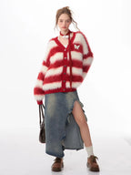 Soft Border Knit Cardigan    OL1927