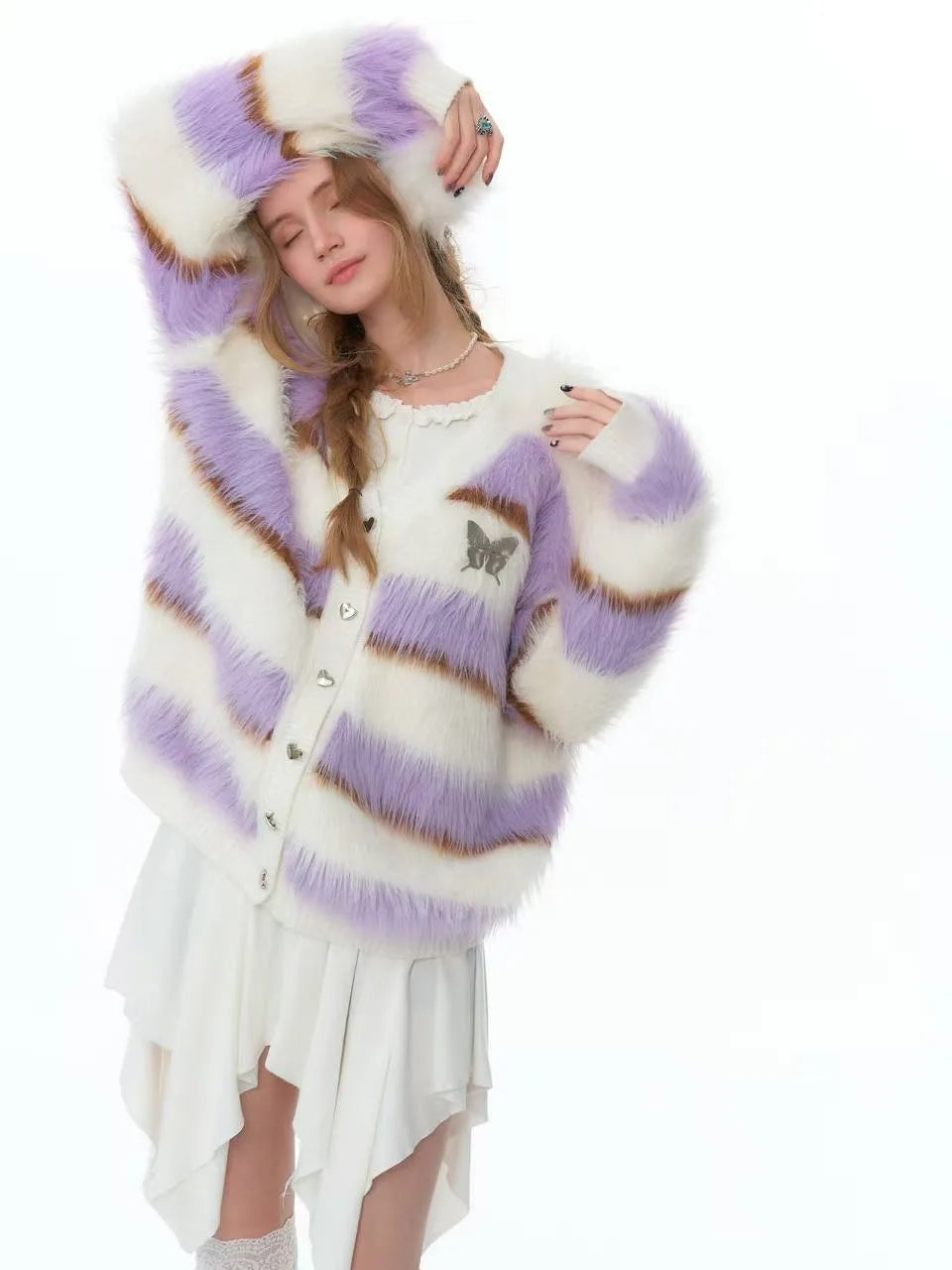 Soft Border Knit Cardigan    OL1927