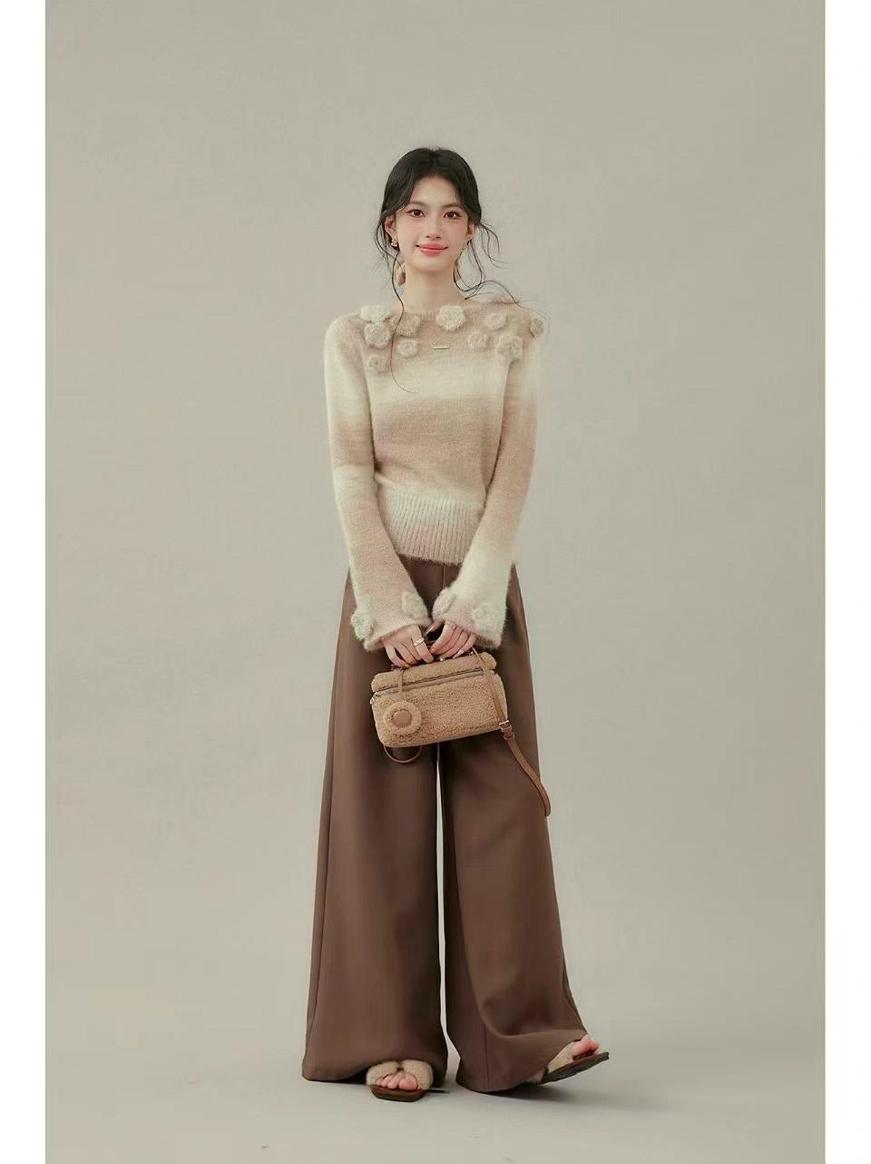 Knitted Long Sleeve Top    OL1936