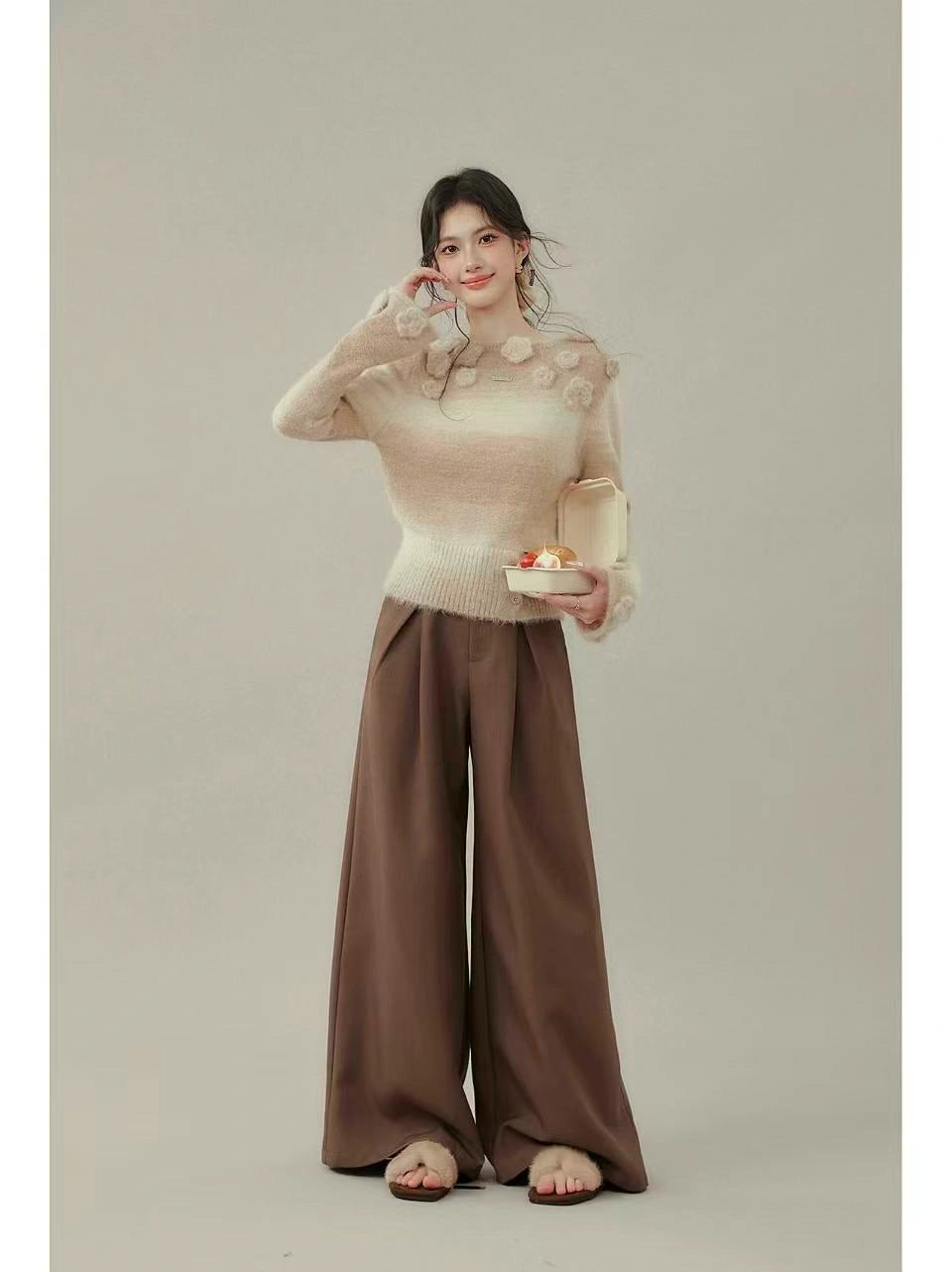 Knitted Long Sleeve Top    OL1936