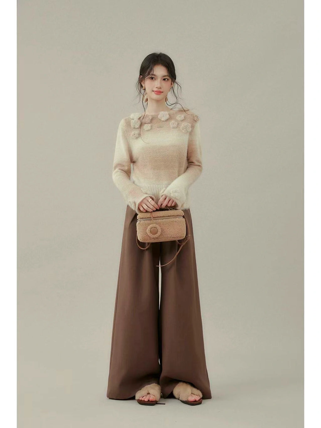 Knitted Long Sleeve Top    OL1936