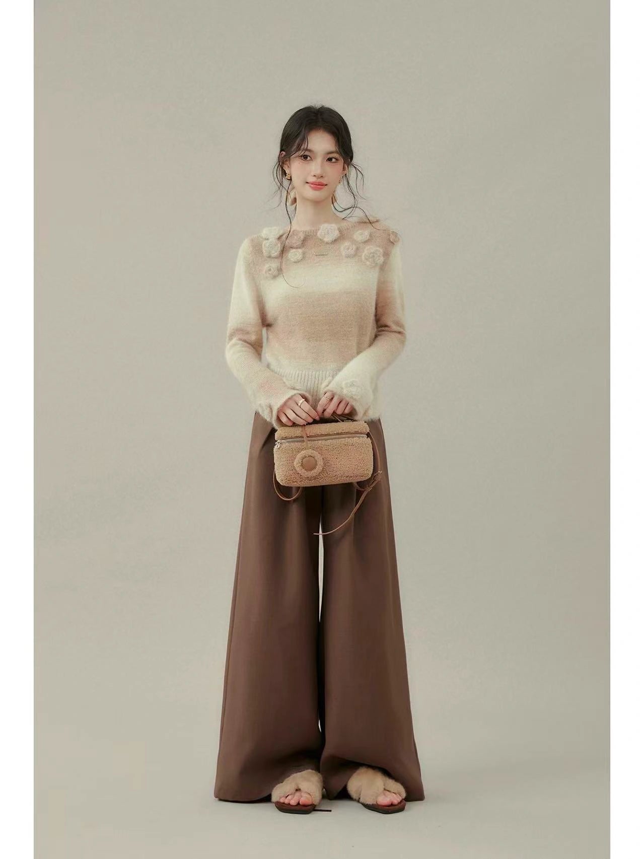 Knitted Long Sleeve Top    OL1936