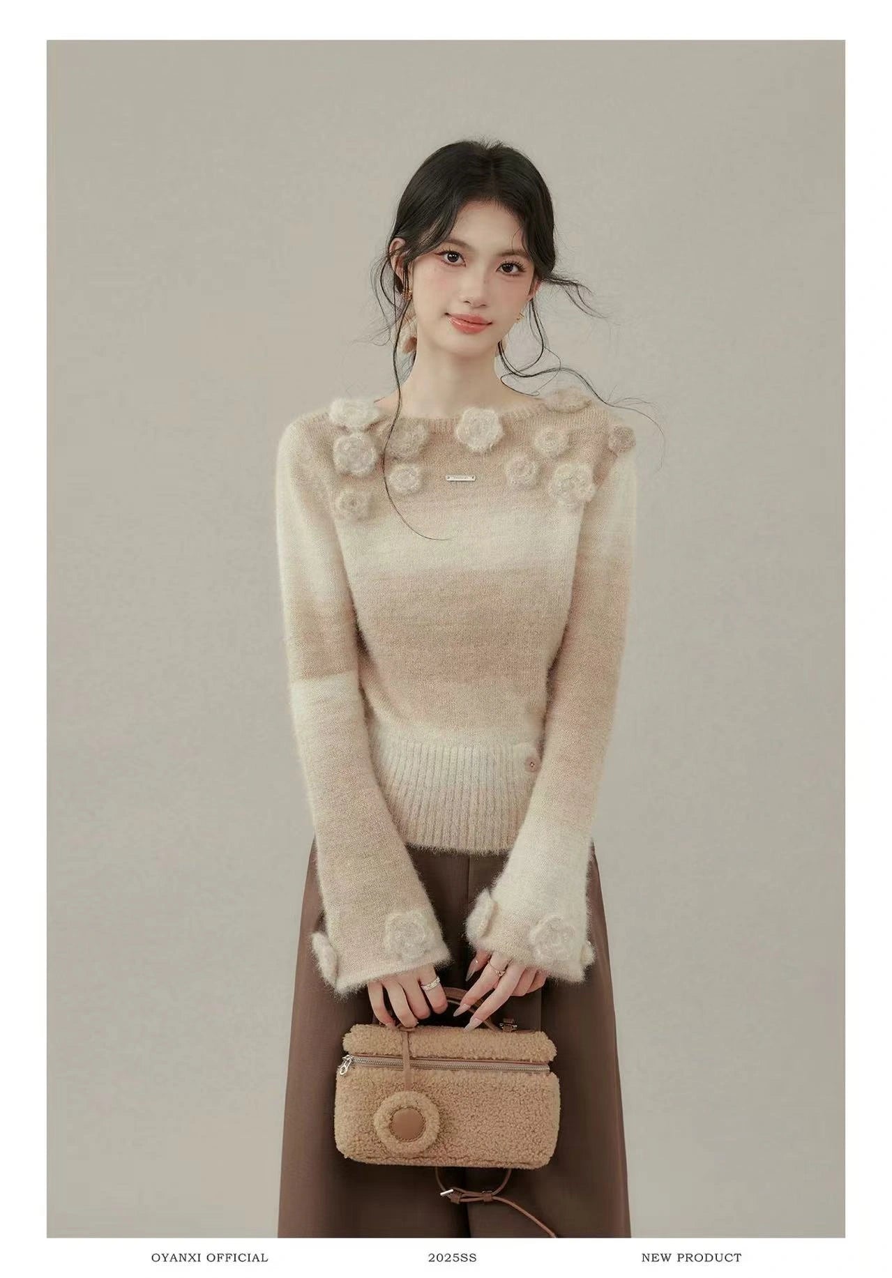 Knitted Long Sleeve Top    OL1936