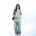 Relaxed High-Street Zip Cardigan    OL1945